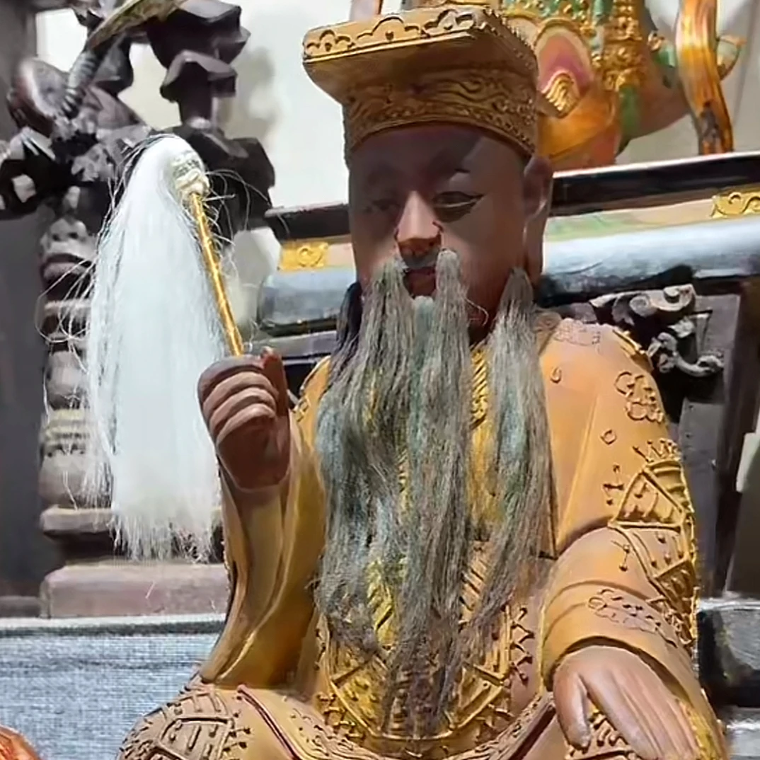 老木雕吕祖一尊老木雕