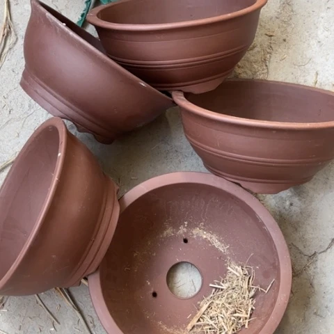 紫砂花盆100-5。       组合