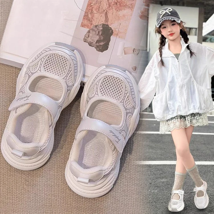 ABC儿童凉鞋春夏款2025新款女童鞋子运动鞋男孩休闲网鞋透气凉鞋