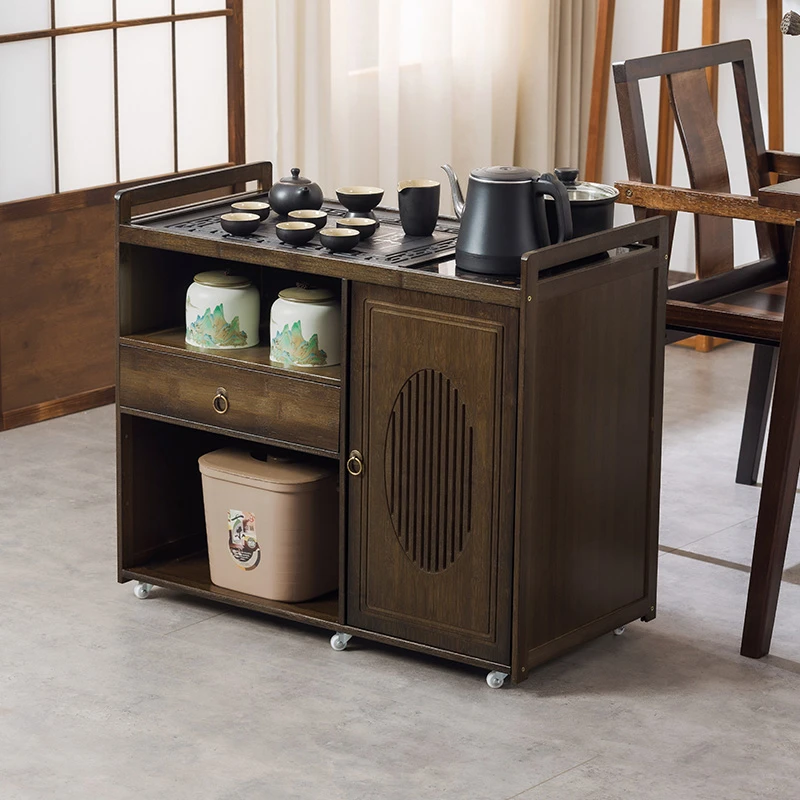 茶几客厅家用茶海茶桌一体茶台烧水壶全自动小型茶水柜可移动边几
