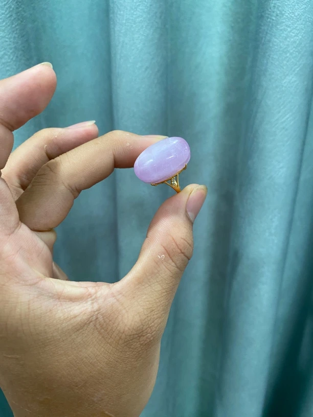 紫锂辉薰衣草紫女款活口可调节30克拉