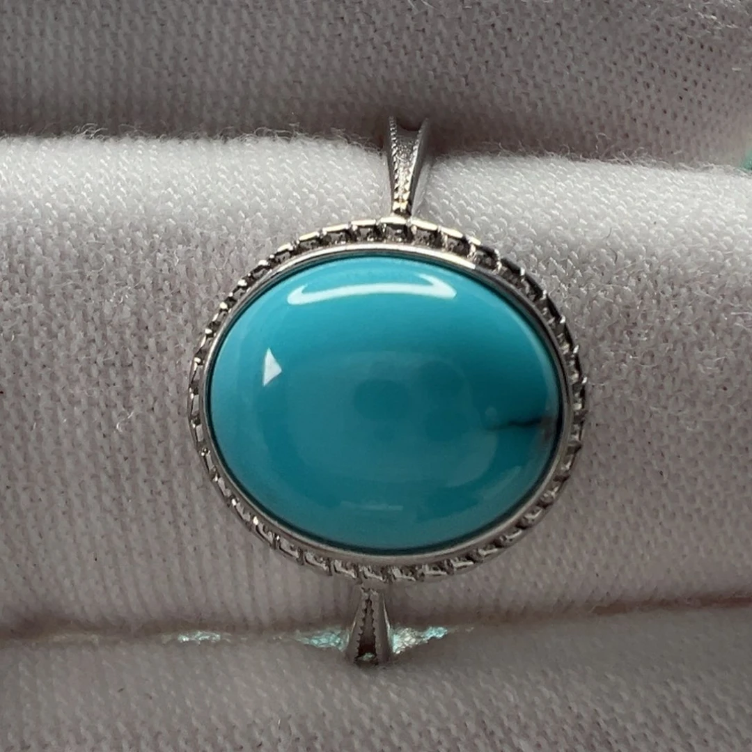 银S925镶嵌绿松石配饰