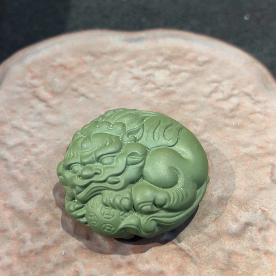 紫砂茶宠绿段貔貅