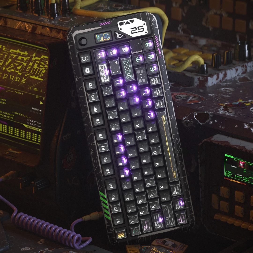 PIIFOX《赛博废墟》客制化热升华个性键帽PBT原厂PC透明键盘键帽