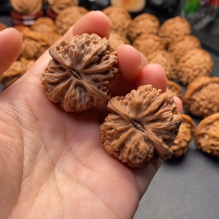 把件文玩核桃37尺麒麟枕原树非嫁接