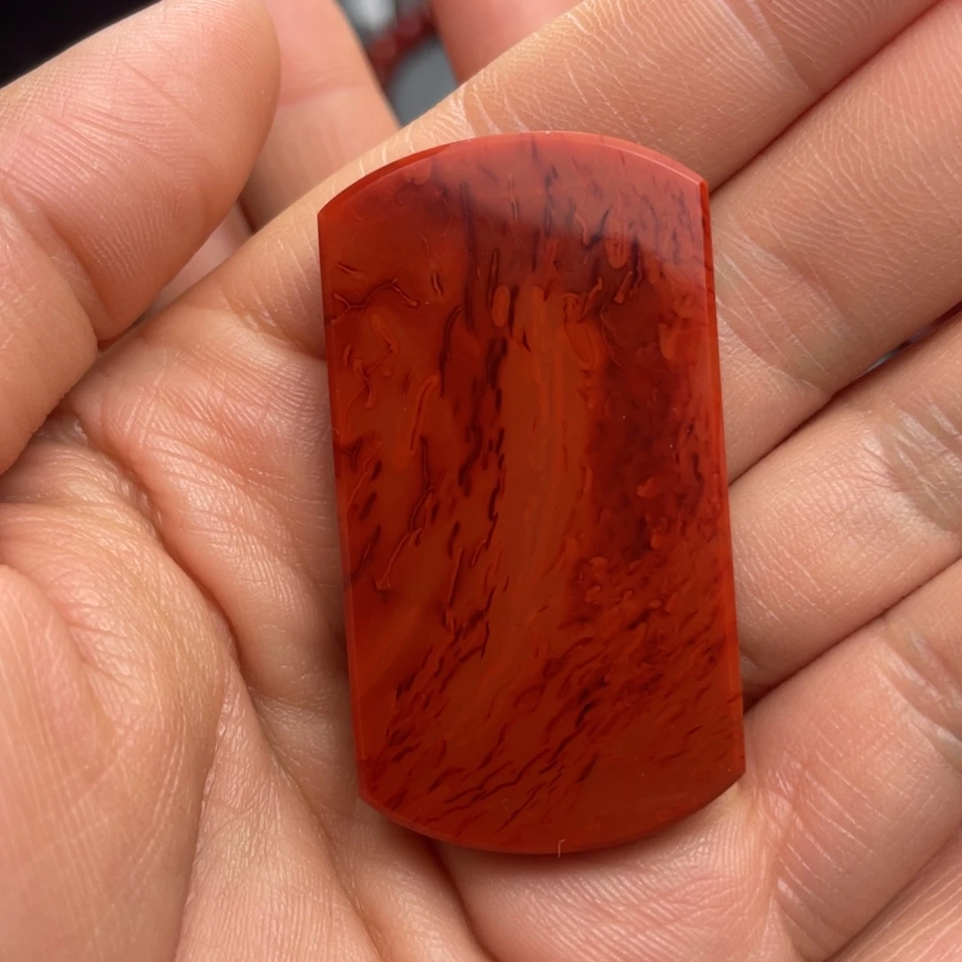 好***、南红玛瑙未镶嵌无事牌