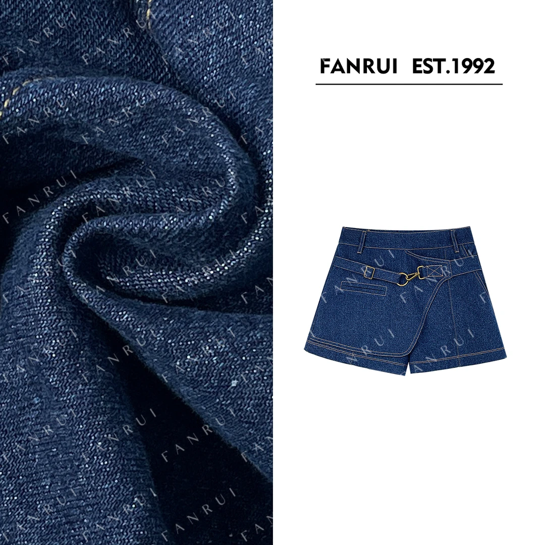 FANRUI/泛芮 「贝贝biuu」纯棉裁片时髦原创设计复古显瘦短裤B17690
