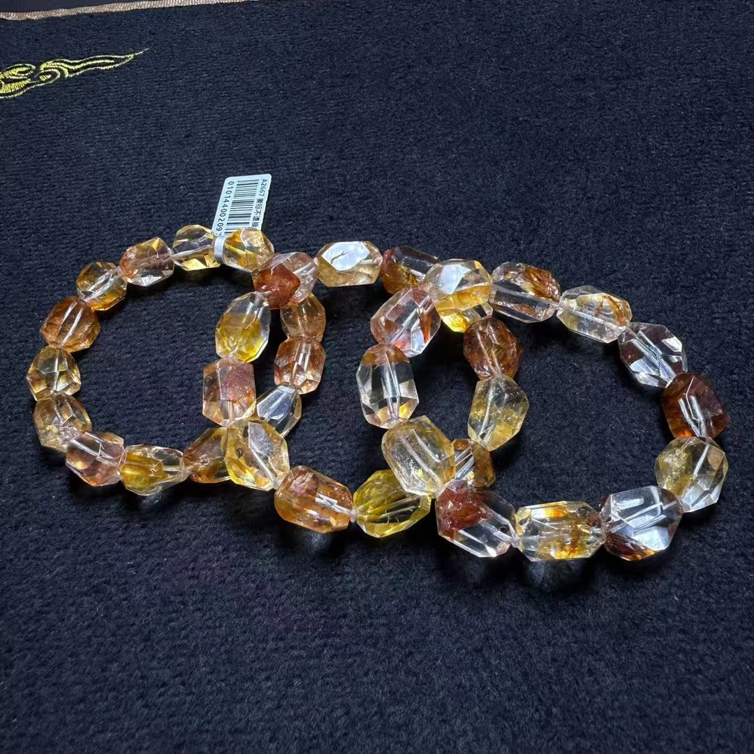 【小宝晶选】天然锦鲤胶花切面单圈手链 多样性发一件 771XBHL