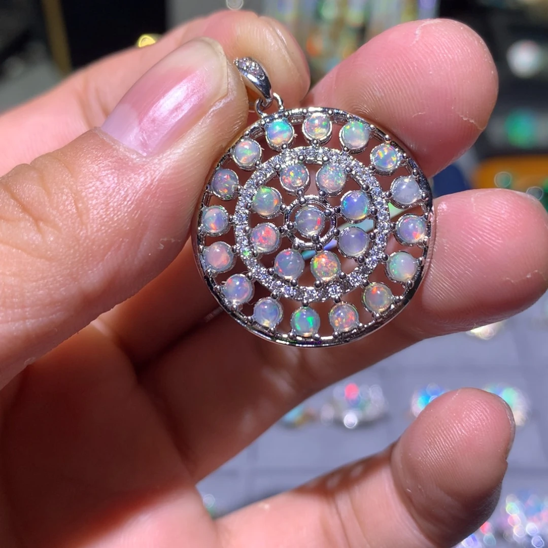 欧泊合金欧泊吊坠