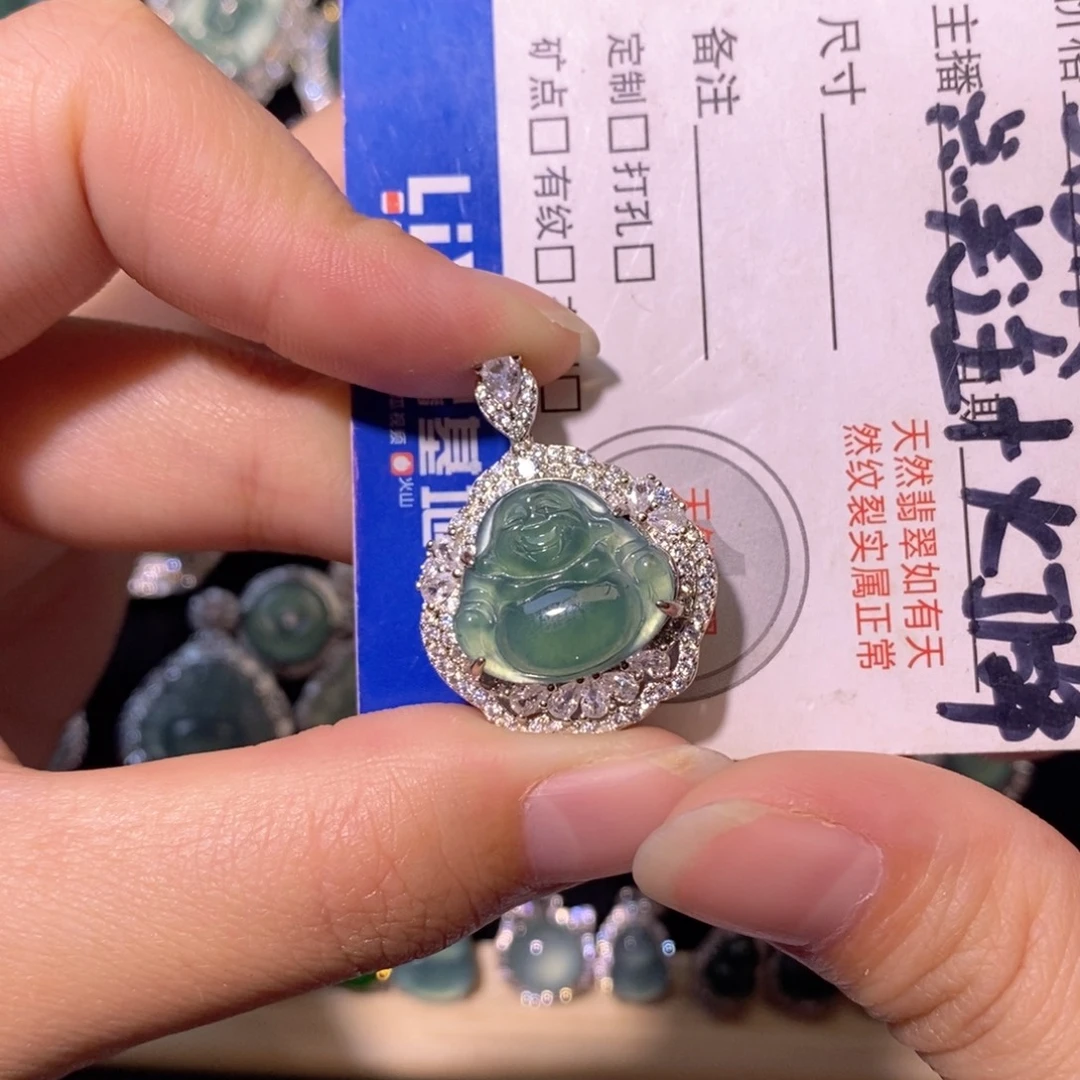 翡翠未镶嵌颈饰天然