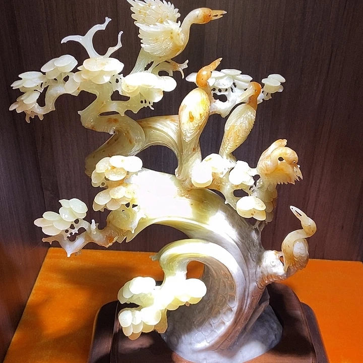 蛇纹石玉（覆膜）合金珠宝奇石