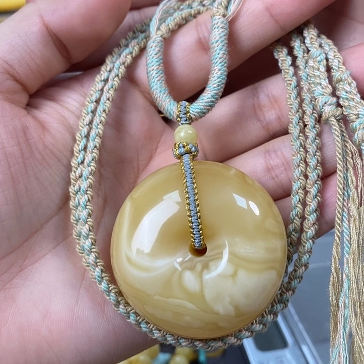 未镶嵌琥珀裸石平安扣