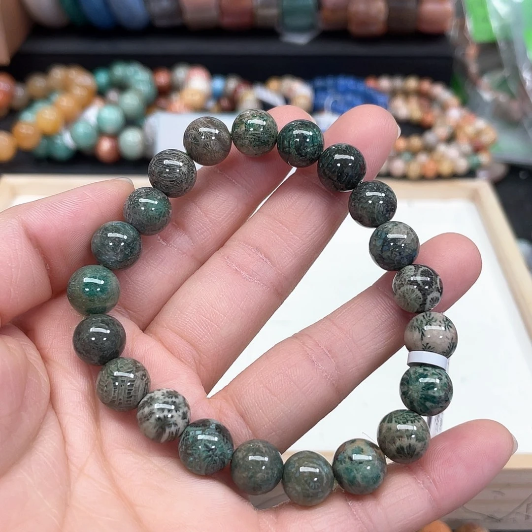 硅化珊瑚（珊瑚玉）手串未镶嵌大***瓜330