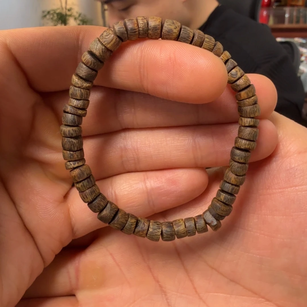 手串沉香沉水 小虎纹6mm直切