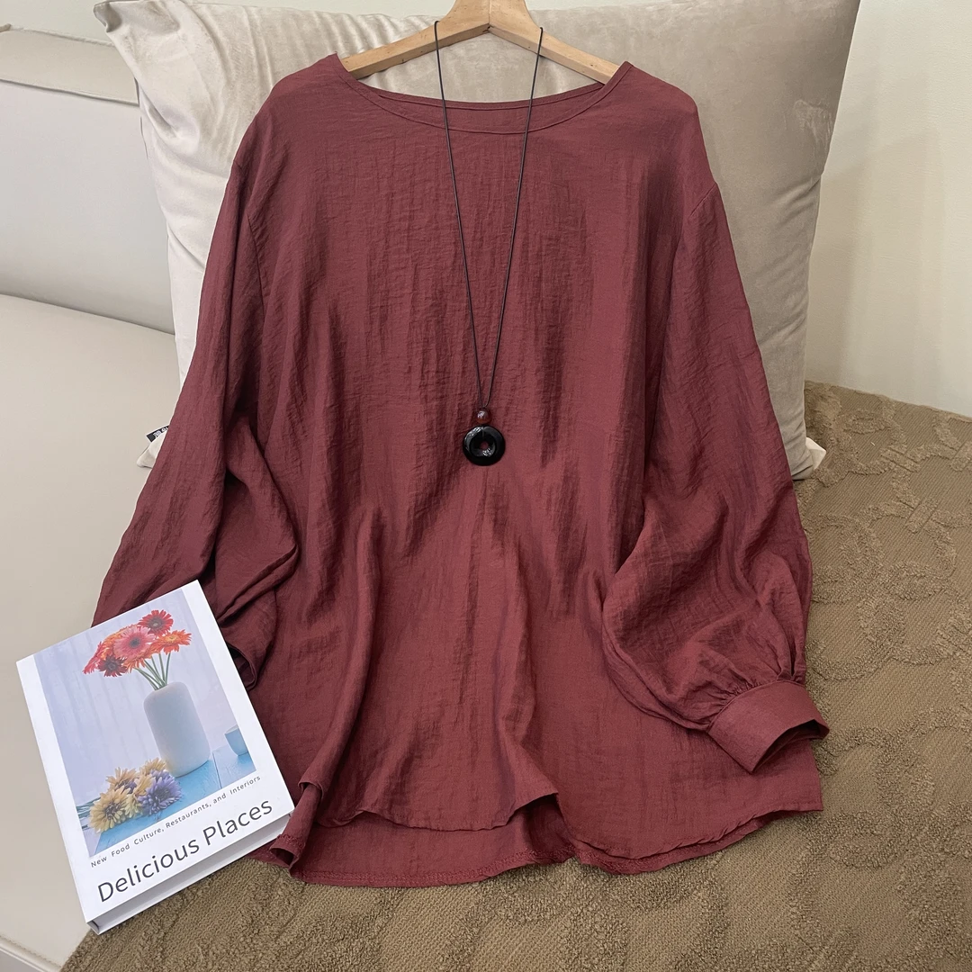 SZ&时尚纯色圆领百搭长袖G06#休闲百搭轻奢设计