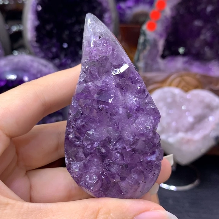 紫晶珠宝半成品未镶嵌