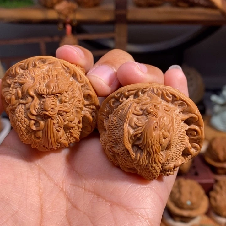 【闪购商品】核桃手串/手链K****a龙凤呈祥