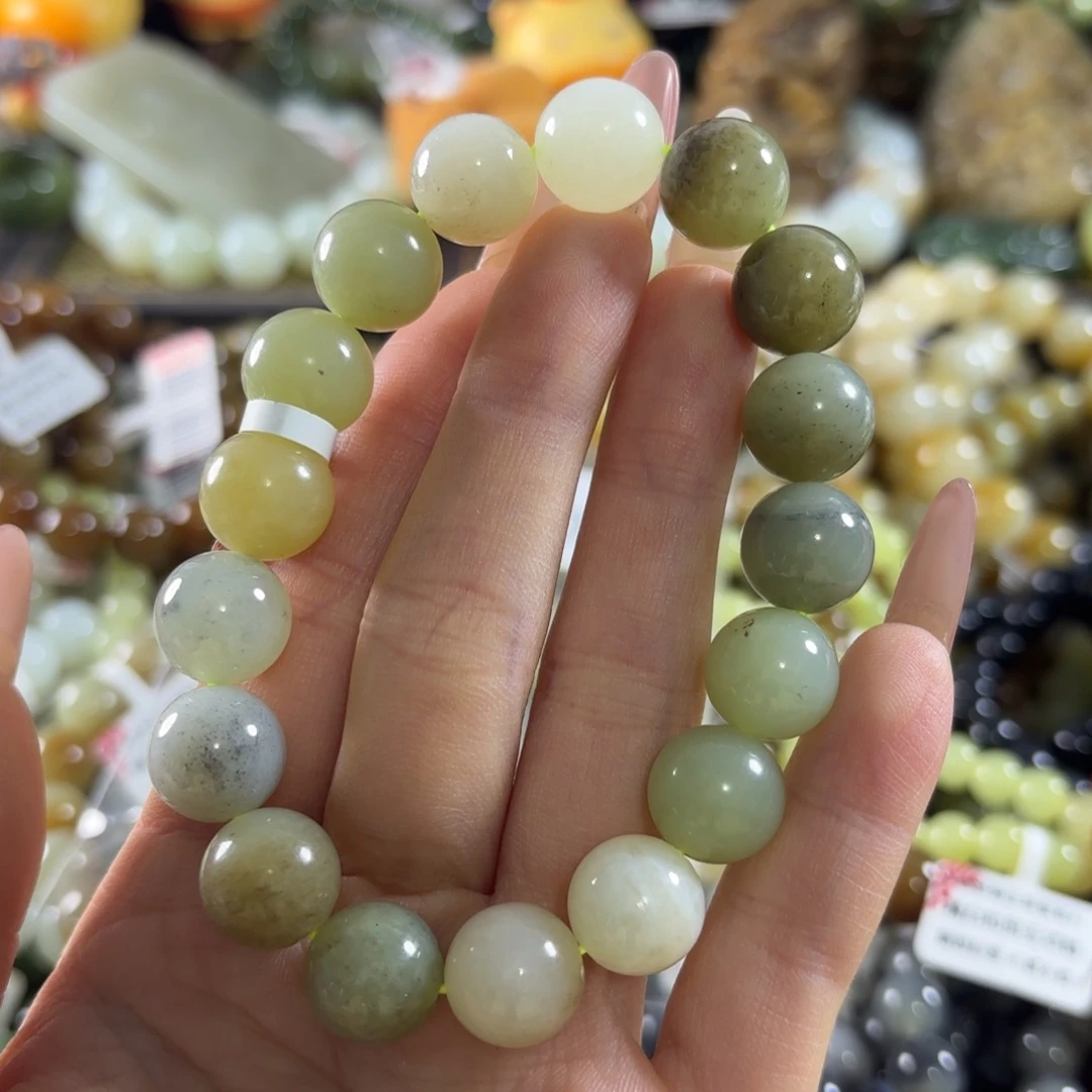 和田玉未镶嵌手链60