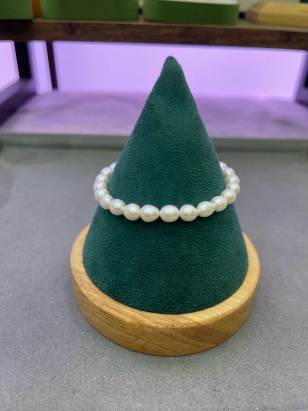 铜合金手链 白色珠珠手链