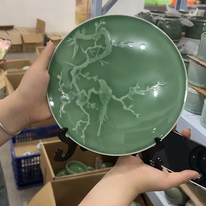 龙泉云间青瓷小米茶器