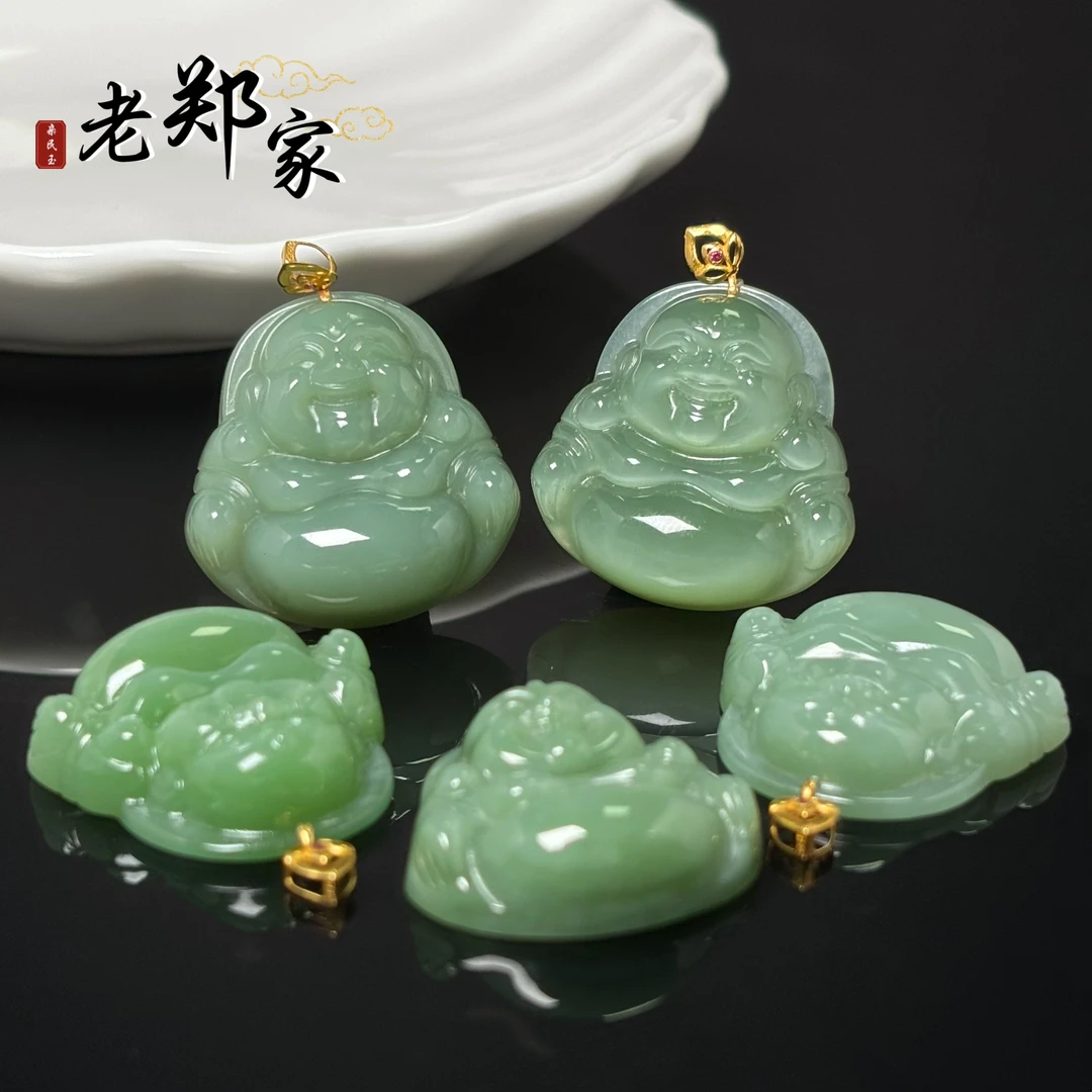 【老郑家】18K金和田玉佛公吊坠 1904 多样性发1件
