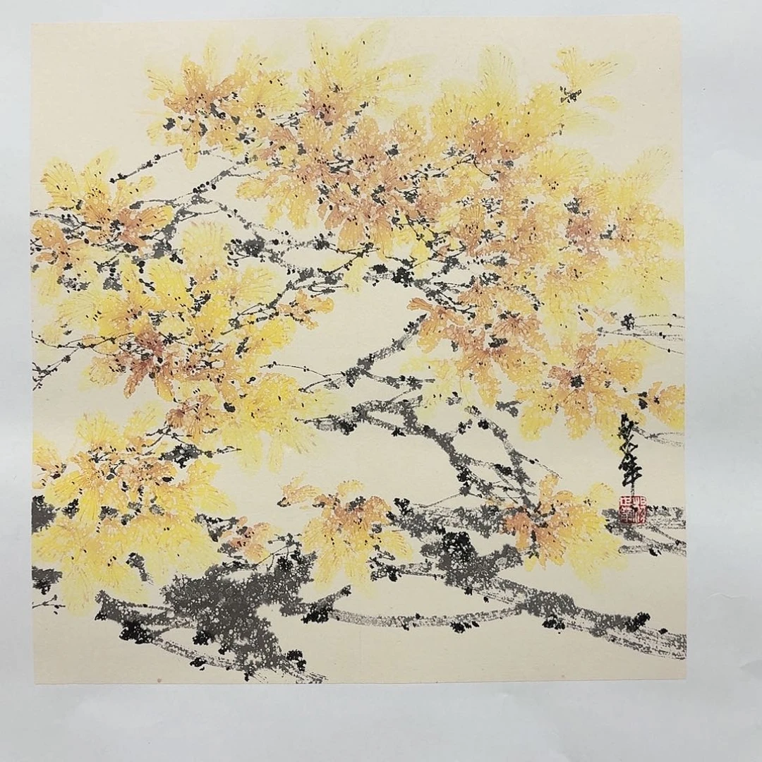 国画亲笔手绘放心去藏