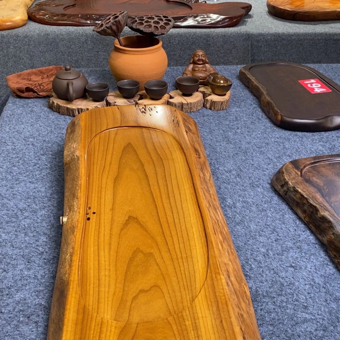 白玉兰随行实木湿泡茶盘62*26*4
