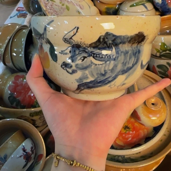 瓷片景德镇陶瓷手工手绘