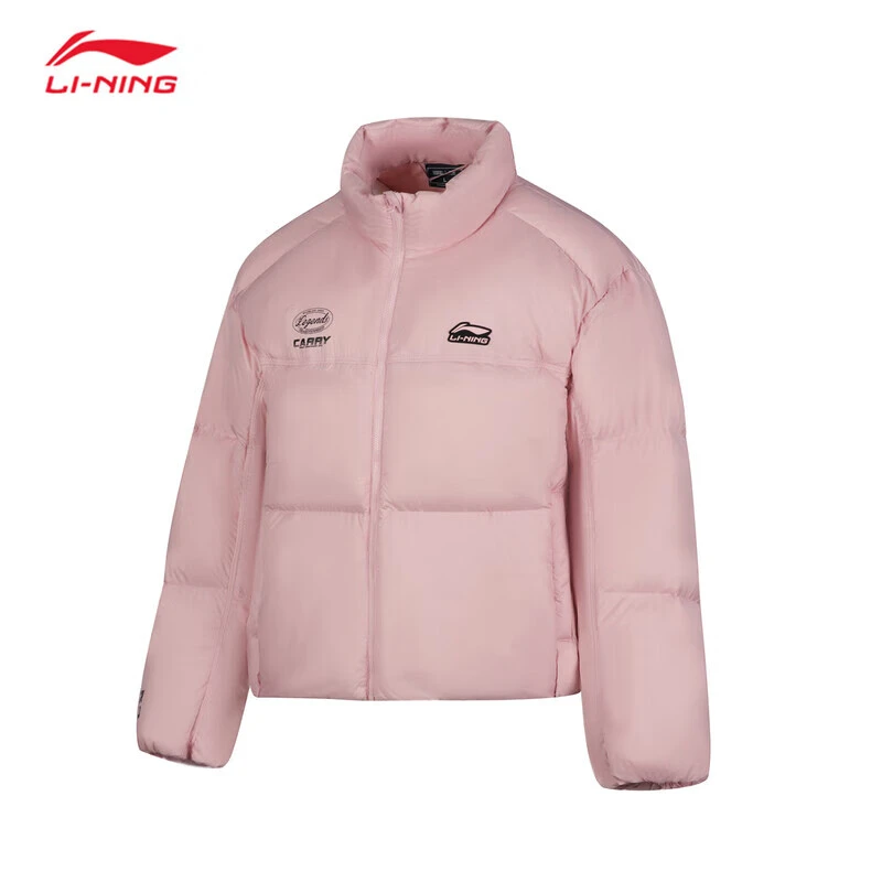 李宁羽绒服女2025冬季新款英雄联盟鸭绒宽松短羽绒服保暖外套