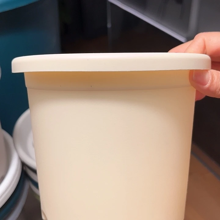 树脂四季盆3号米黄10个，无托