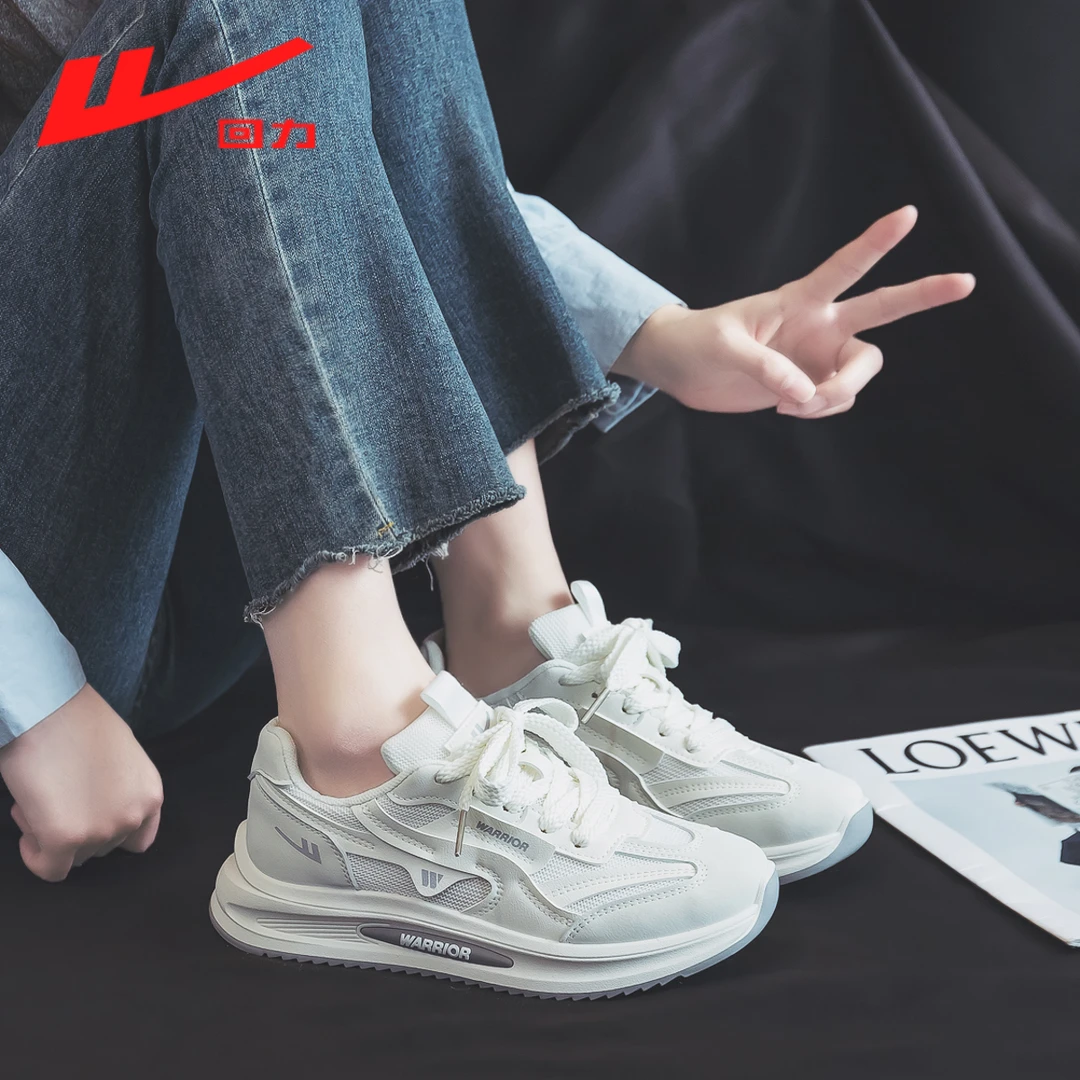 回力春夏运动老爹鞋女款2025新款爆款时尚气质厚底休闲球鞋子2189