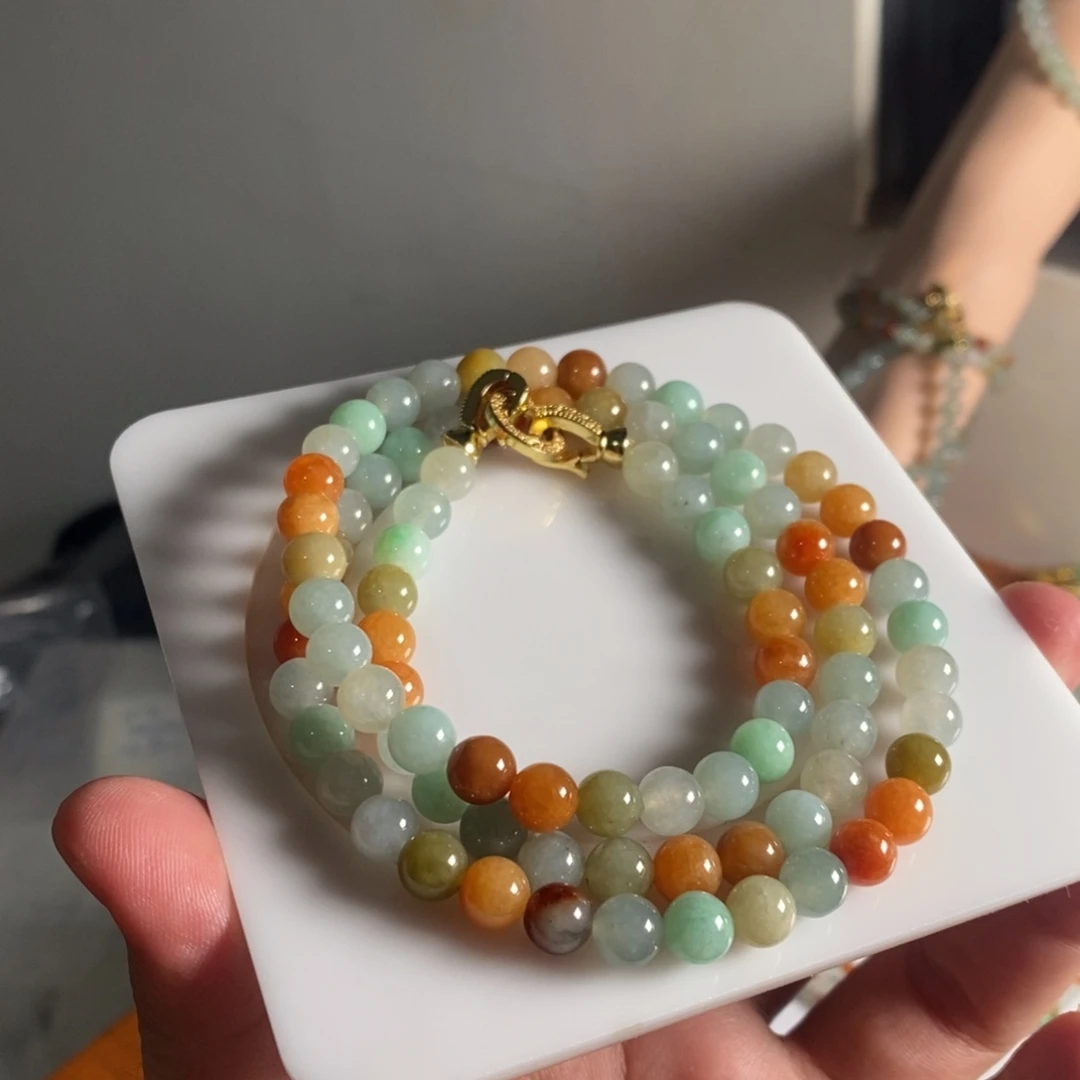 定制翡翠未镶嵌19 缅甸翡翠A货卡7.1