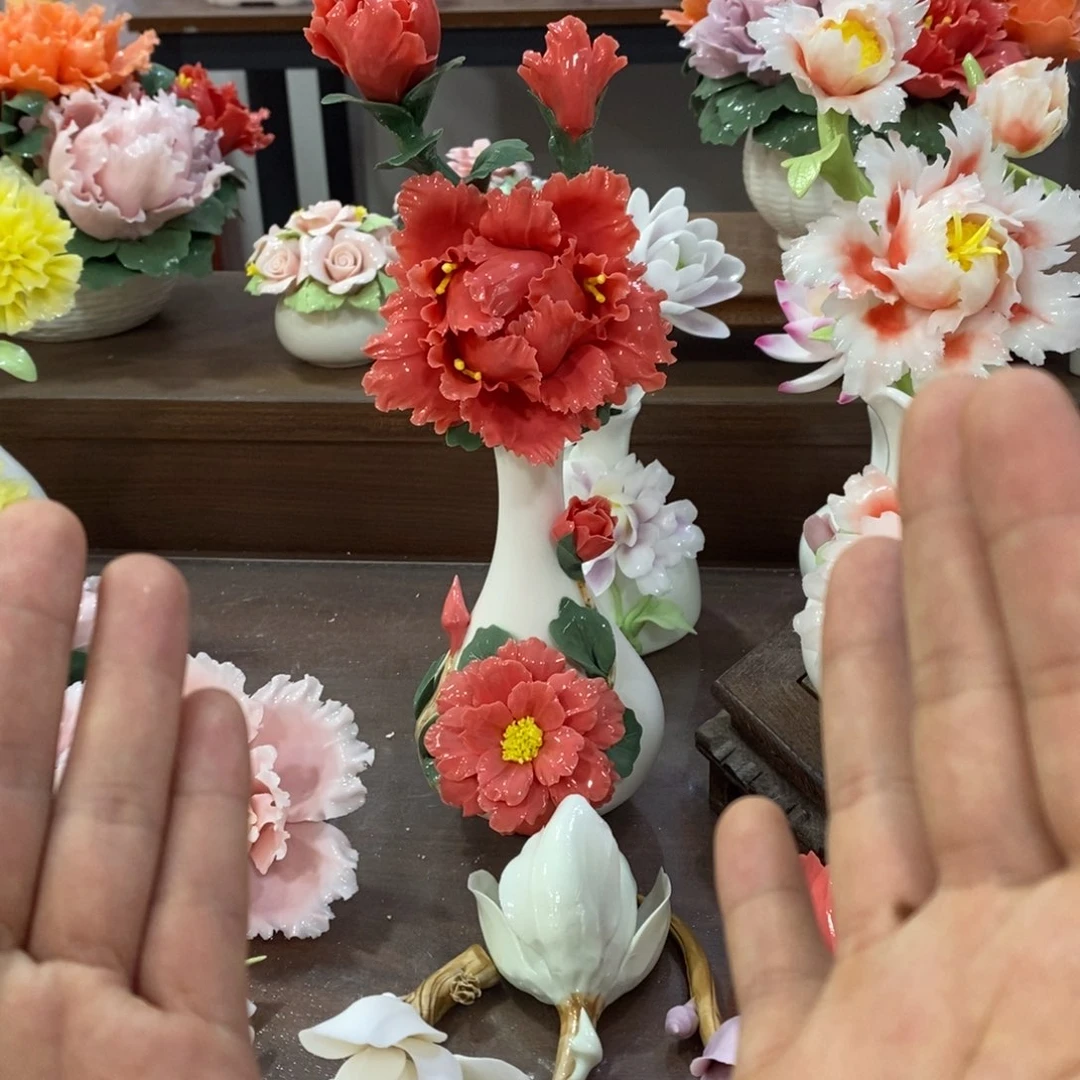 瓷片陶瓷工艺品摆件