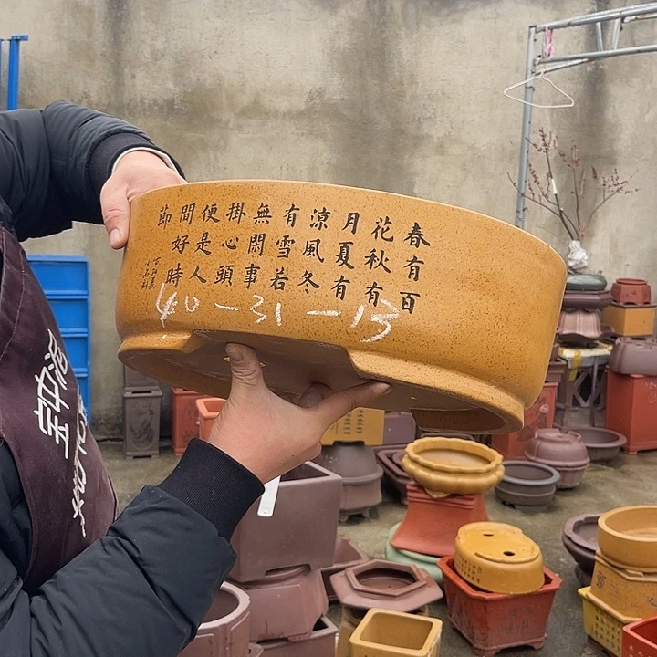 紫砂花盆紫砂等传统