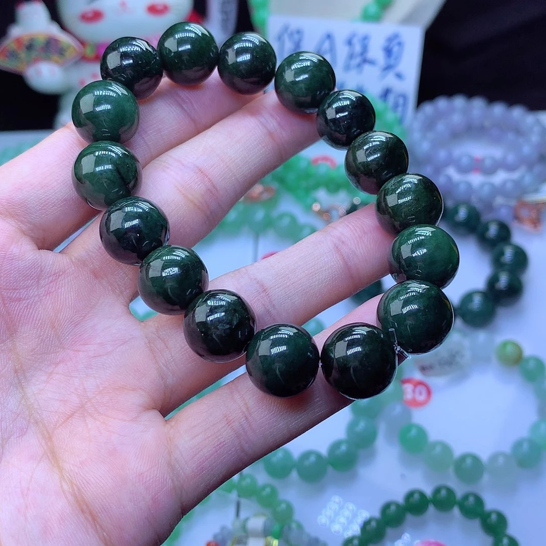 翡翠毛衣链未镶嵌