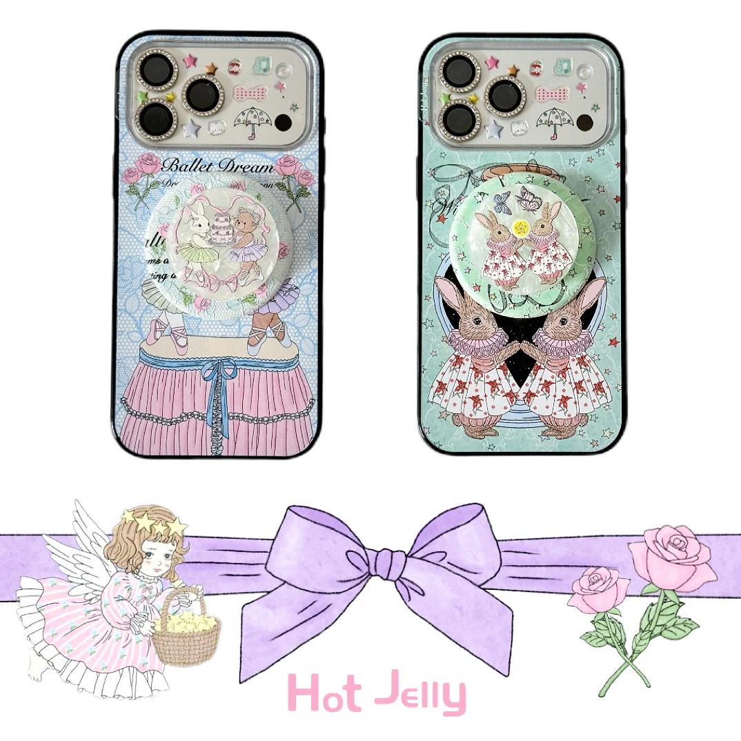 hotjelly原创设计复古童话风磁吸手机壳