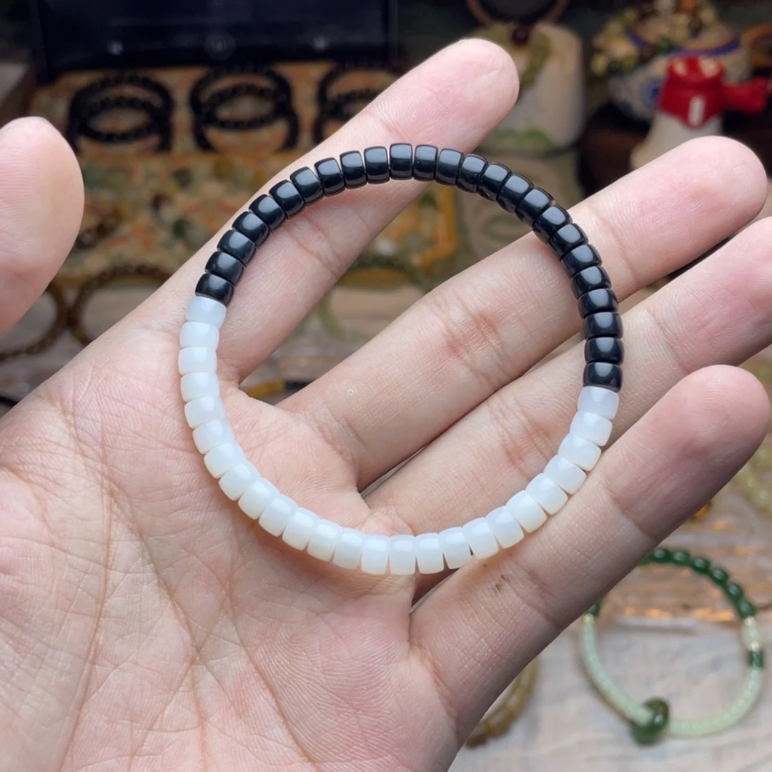 和田玉未镶嵌手链