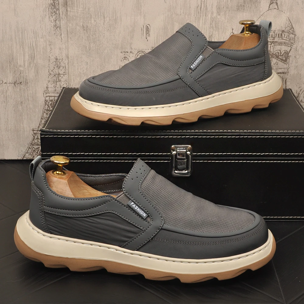 一脚蹬缝制鞋男士透气孔休闲鞋夏季薄款帆布鞋时尚舒适软底懒人鞋