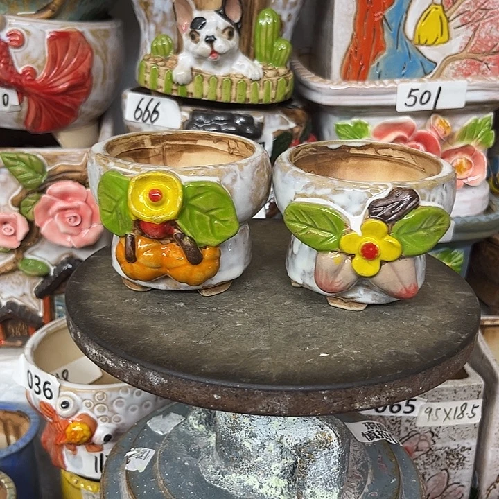 粗陶材质多肉花盆