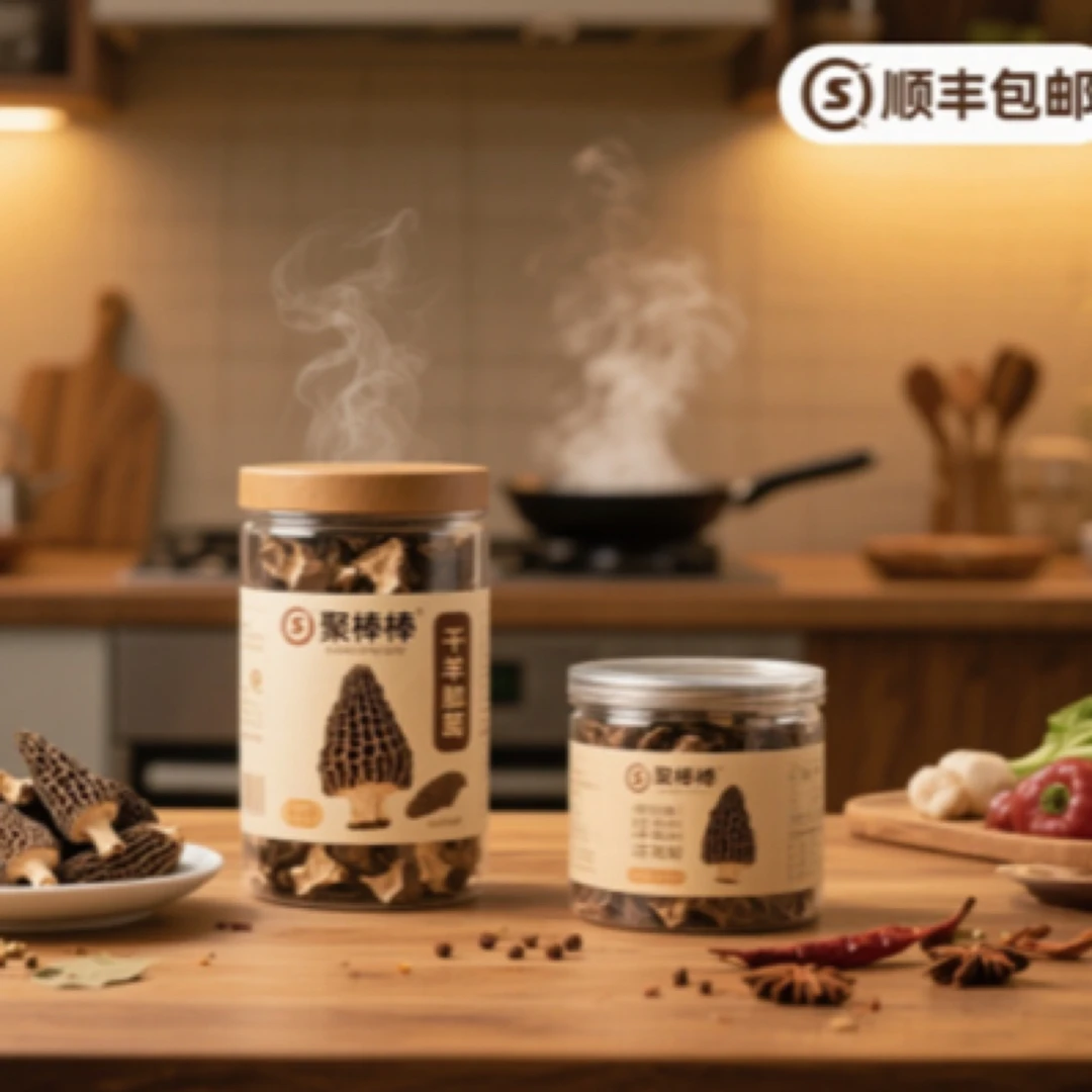 聚棒羊肚菌 2025 头茬羊肚菌干菇 50g 尝鲜装中国美味蘑菇六妹