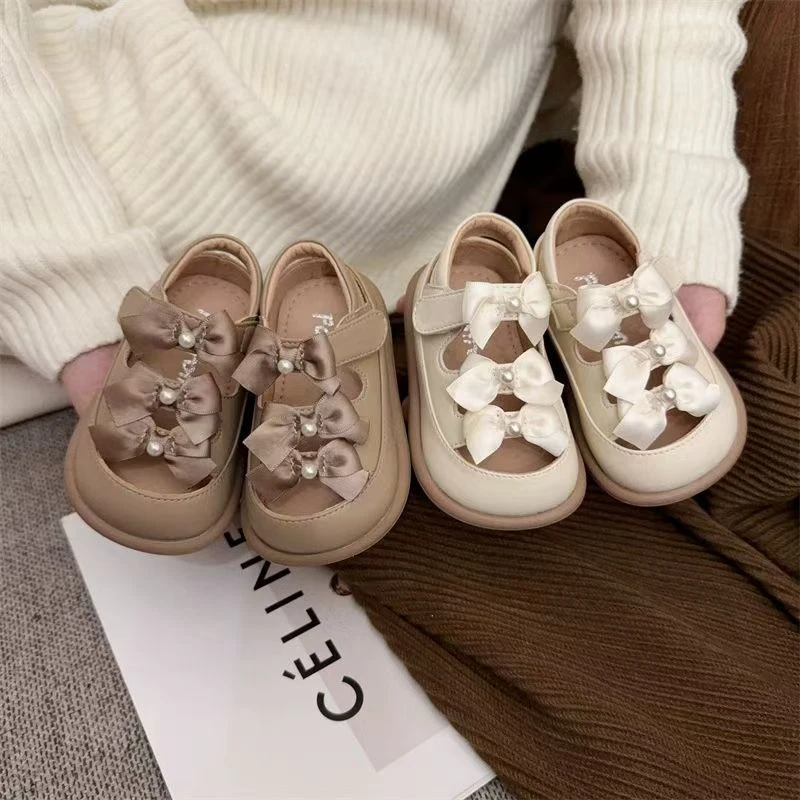 15-25码女宝宝春夏款包头凉鞋公主鞋女童婴儿小皮鞋夏季镂空透气