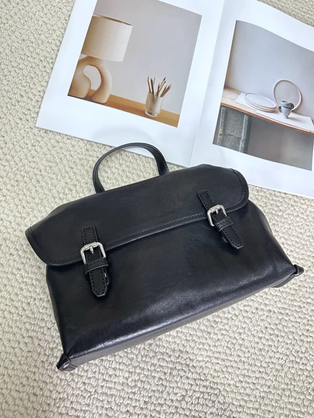 高端定制植鞣牛皮信封包