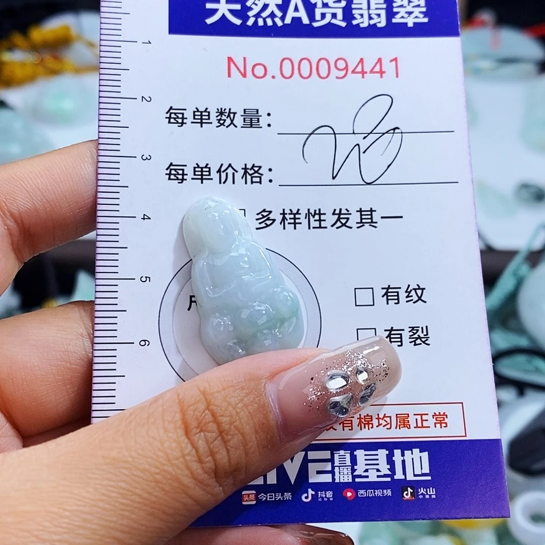 翡翠未镶嵌毛衣链9441