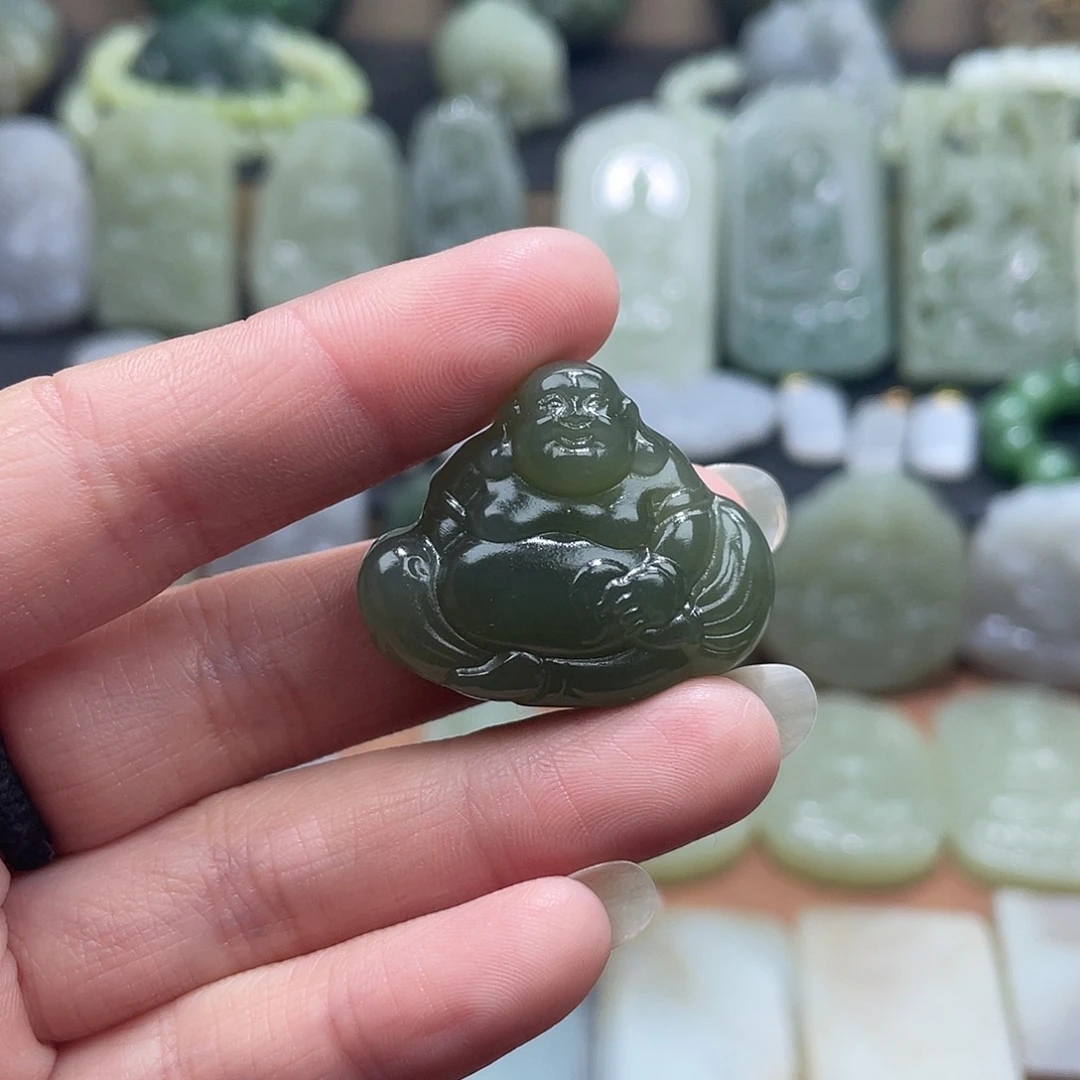 和田玉未镶嵌吊坠(不含链)