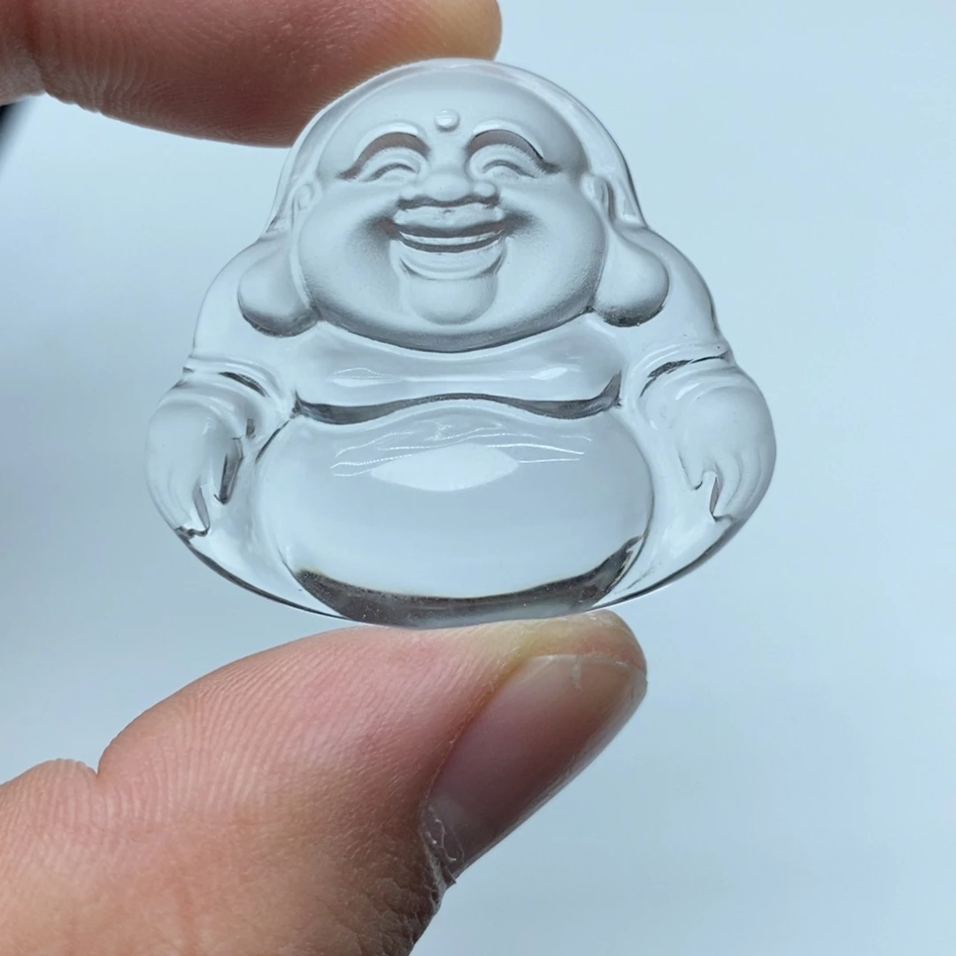 水晶颈饰未镶嵌白水晶小佛公