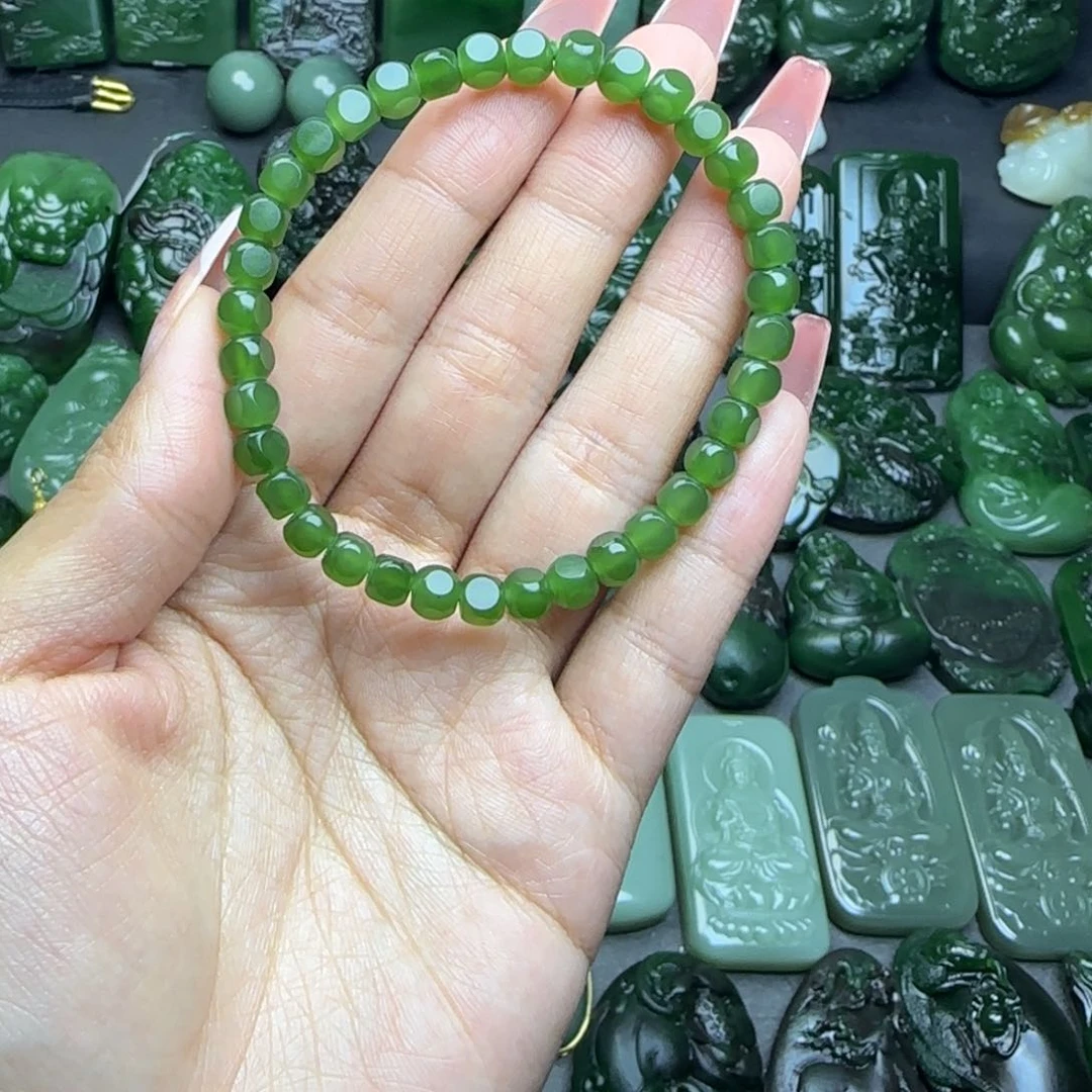 和田玉手串未镶嵌