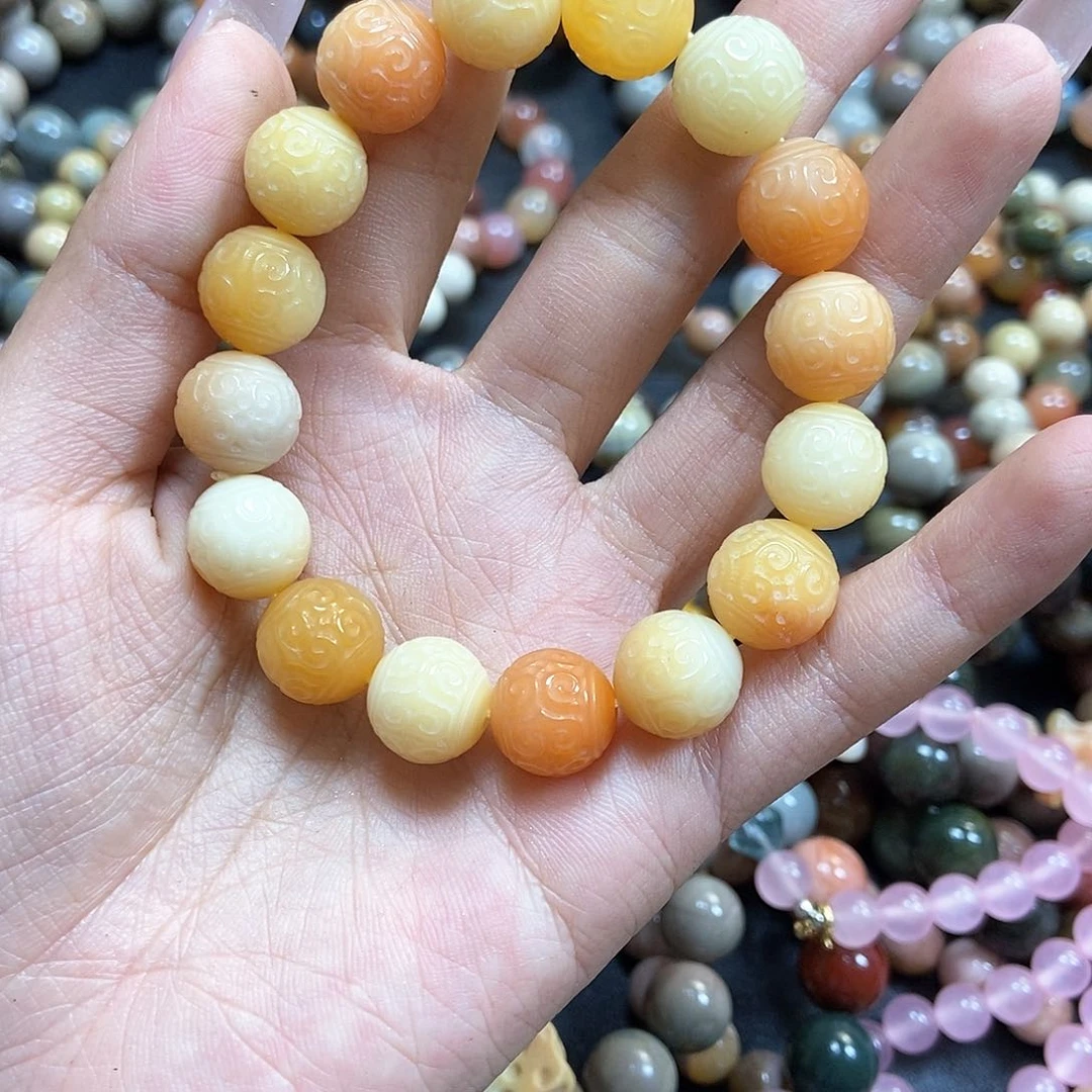 石英质玉未镶嵌手链美***~
