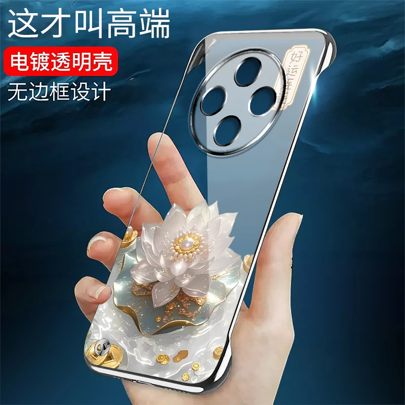 适用OPPOA3Pro手机壳电镀无边框好运连连超薄透明保护套时尚网红