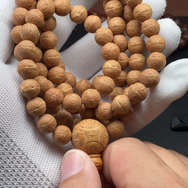 凤眼菩提手串实心红皮10mm110颗高配麒麟眼