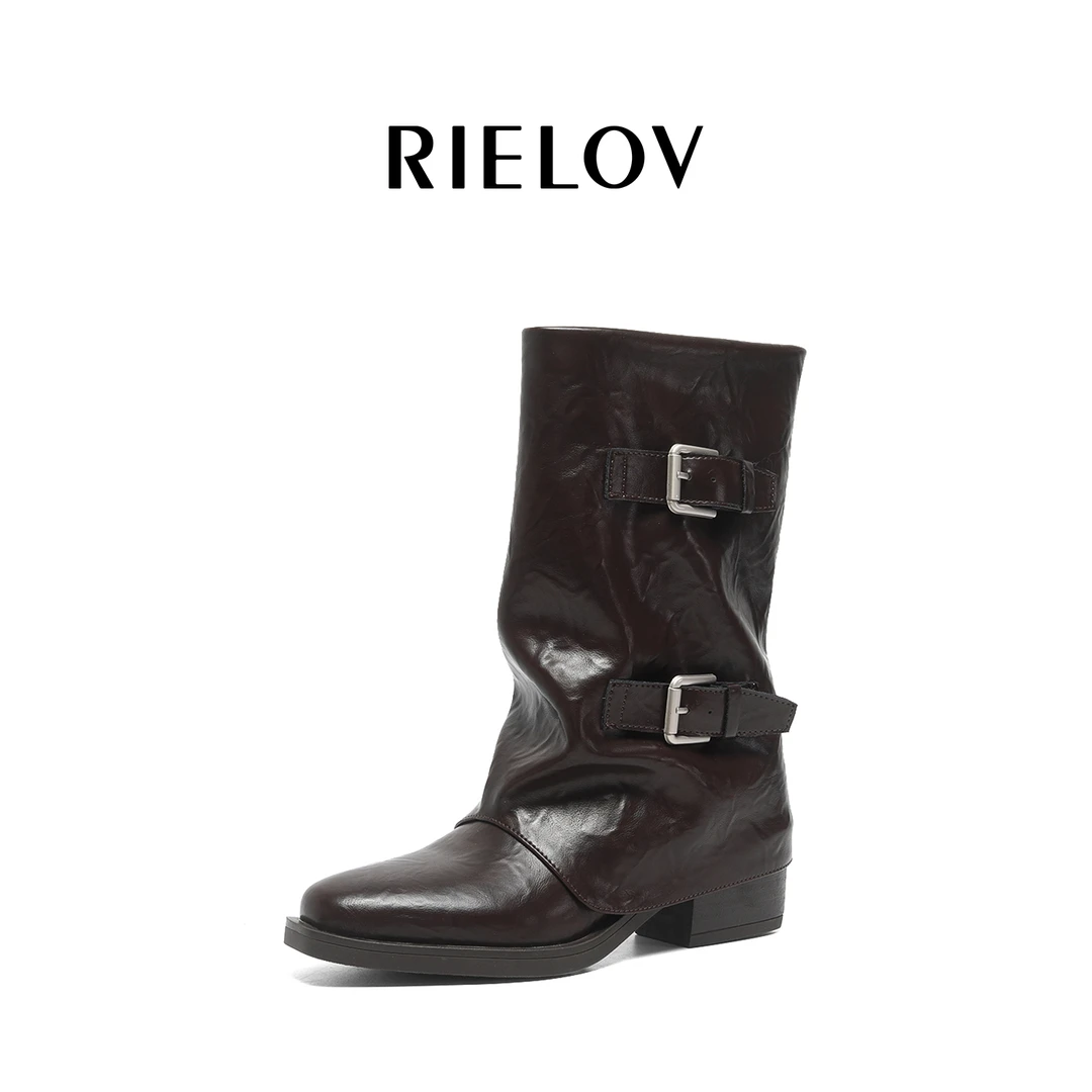 【RIELOV●苏甜●贝加尔】增高5.5cm时尚潮流百搭女士时装靴68092